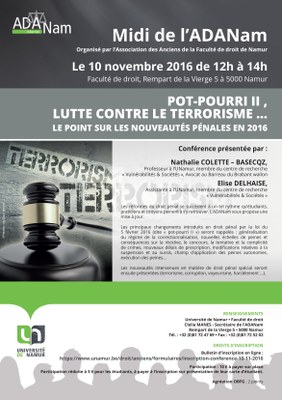 Adanam Conférence sur le terrorisme