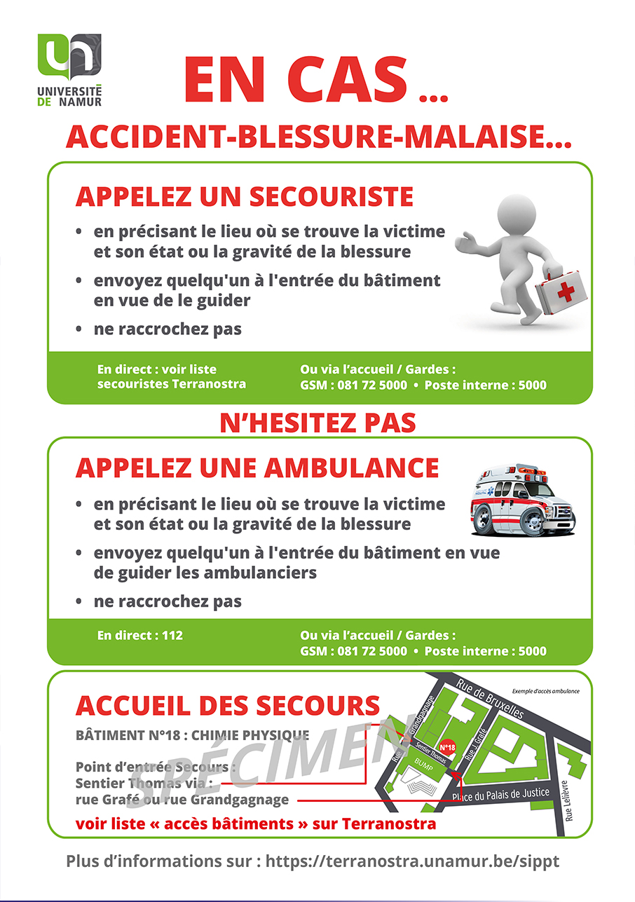 Affiche information secouristes