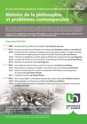 Philosophie - Cours interfacultaires