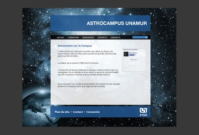 Astro campus - minisite
