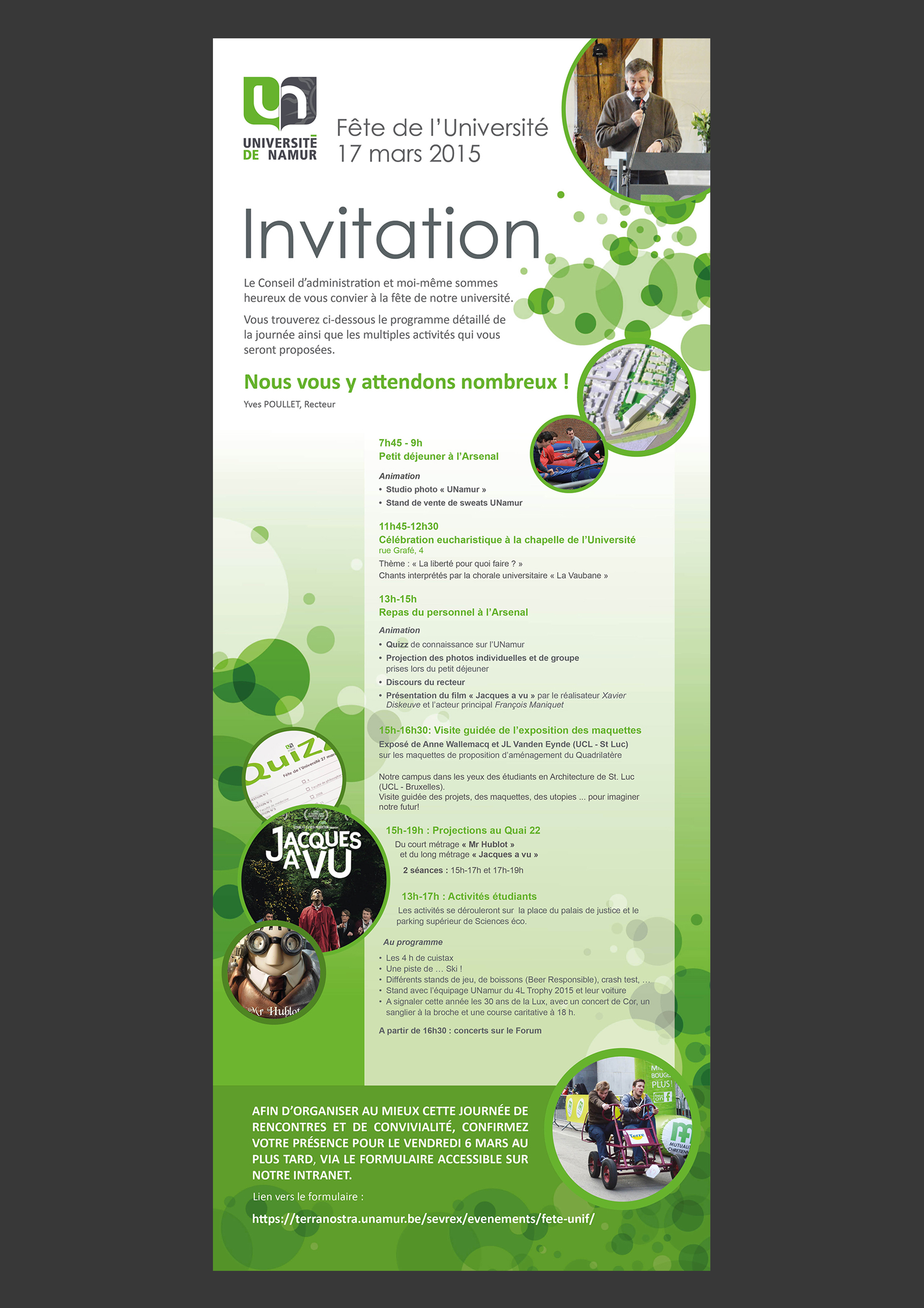 Invitation fête de l'Université