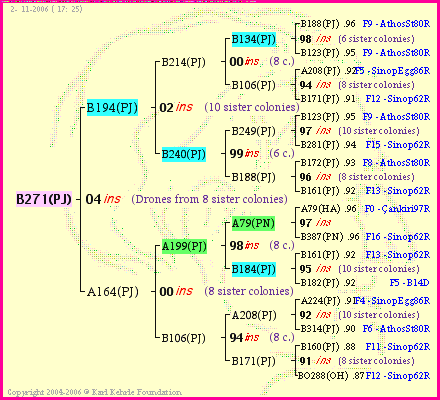 Pedigree of B271(PJ) :
four generations presented
it's temporarily unavailable, sorry!