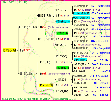 Pedigree of B73(PA) :
four generations presented
it's temporarily unavailable, sorry!